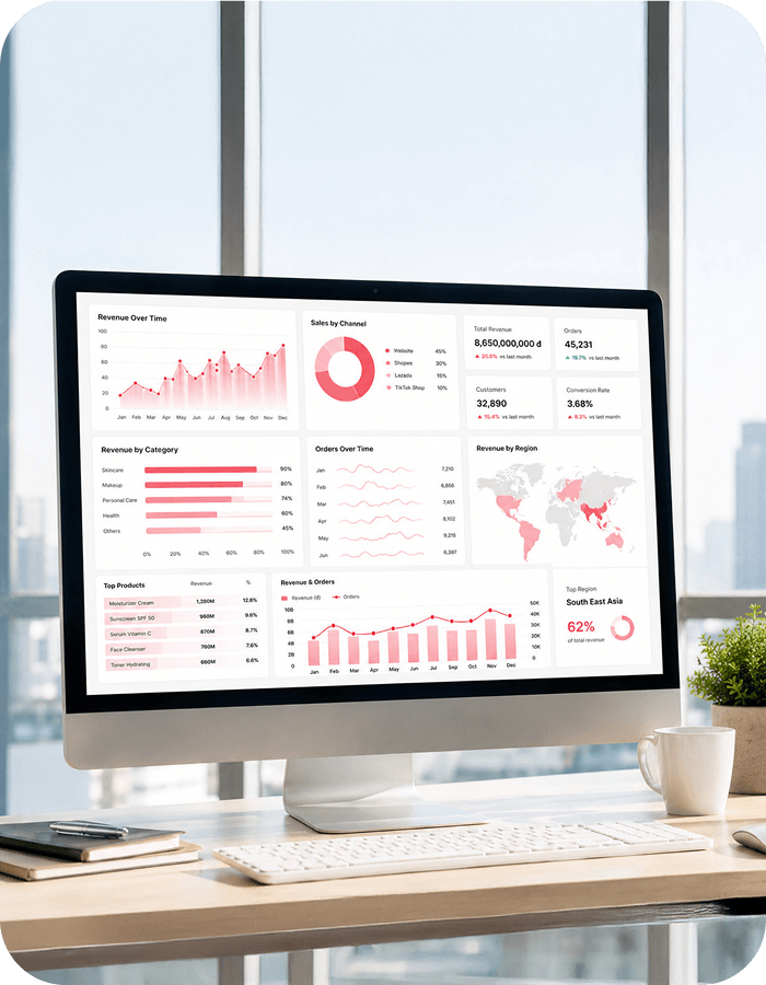 BI Dashboard for E-commerce Sales Performance Management